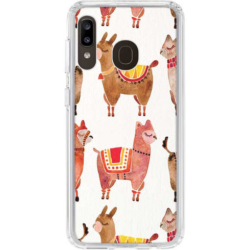 Cat Coq Alpacas Galaxy A20 Clear Case